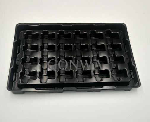 Special tray for automatic line with double protection