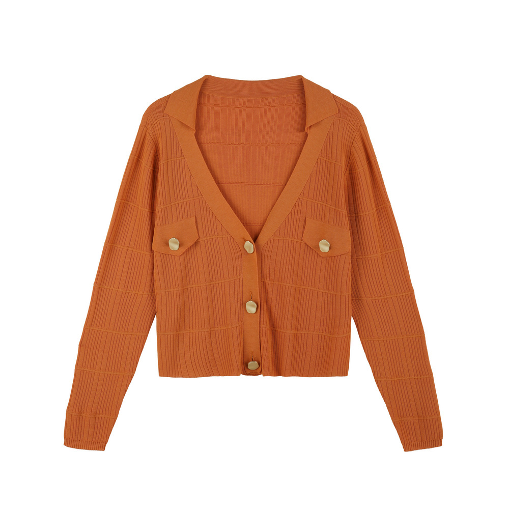 BIOS2121 62%VISCOSE 38%NYLON LADIES LONG SLEEVE CARDIGAN WITH POCKETS AND RIBS