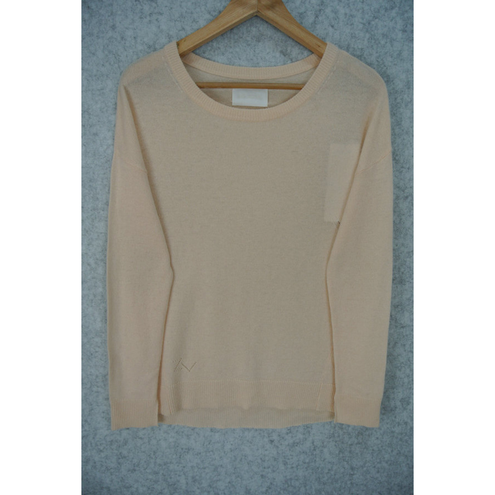 CICI PATCH C ROUND NECK LONG SLEEVE WITH METAL LEATHER PATCH