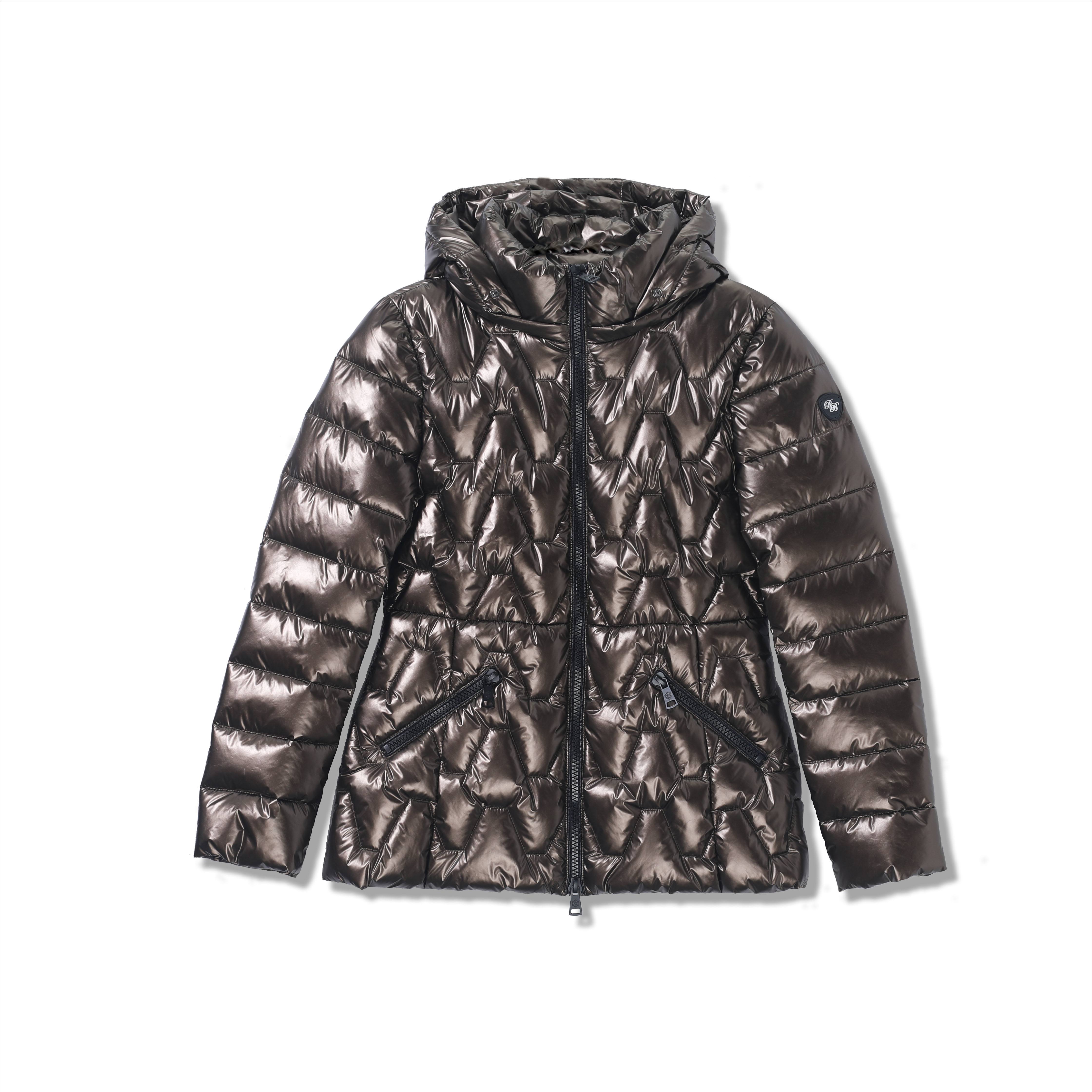 LADY'S METALIC PUFFER JACKET