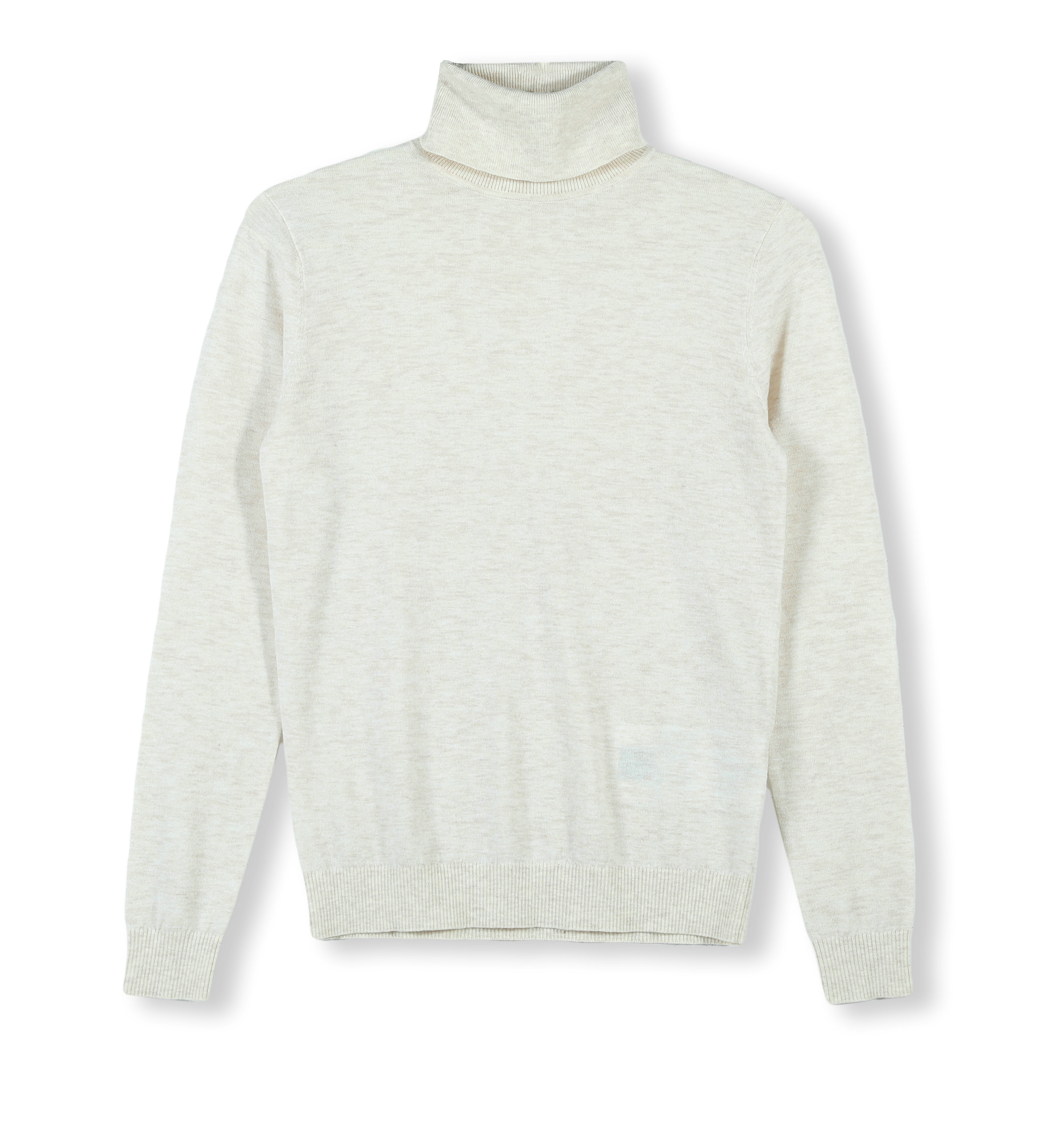 2024 Custom OEM& ODM Ladies Luxury Elegant Autumn Winter Monk Neck Long Sleeve Sweater With Big Block Jacquard