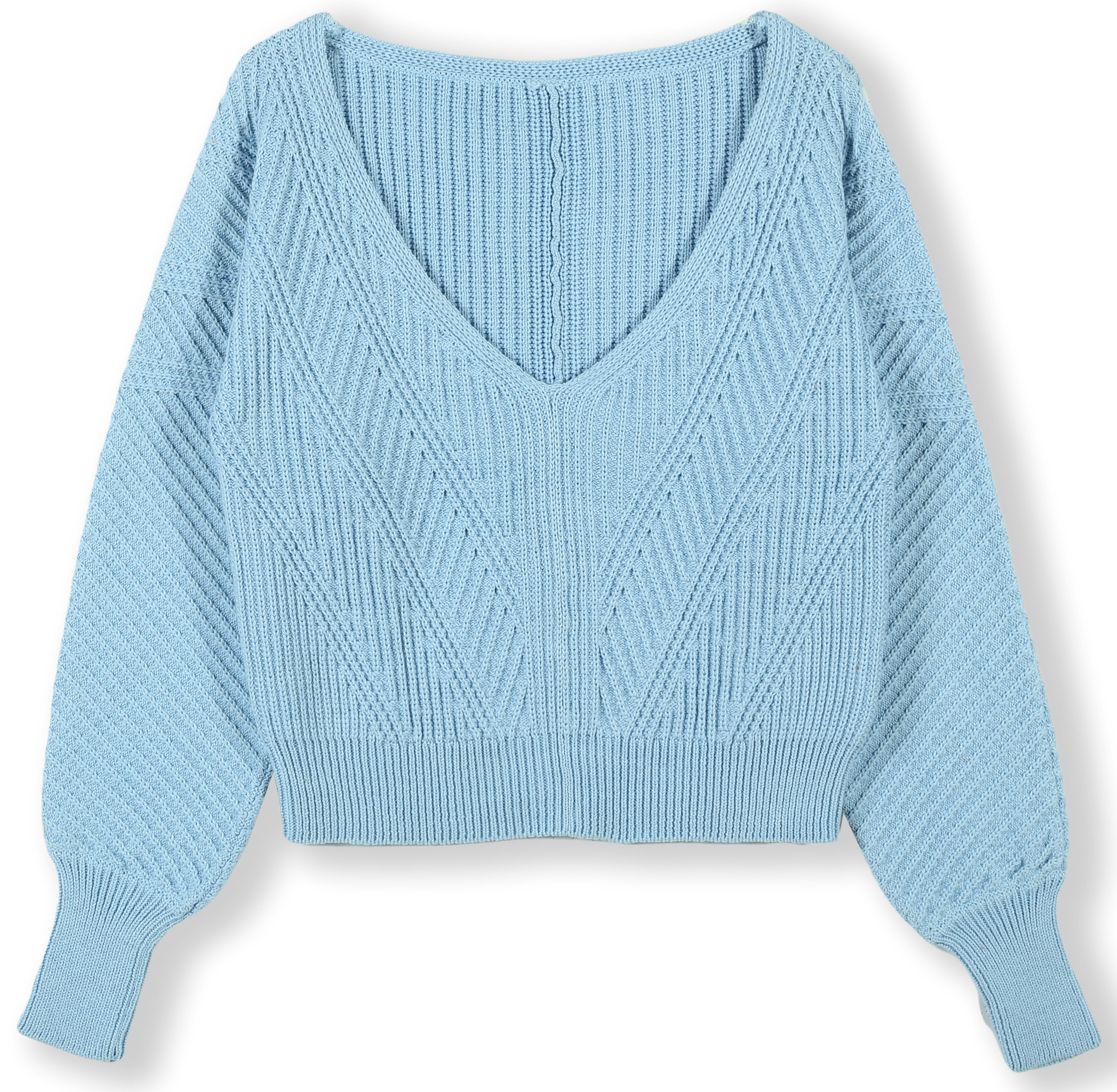 2024 Custom OEM& ODM Ladies Elegant Autumn Winter V Neck Long Sleeve Fancy Stripes Pullover Sweater Oversized Pullover Sweater