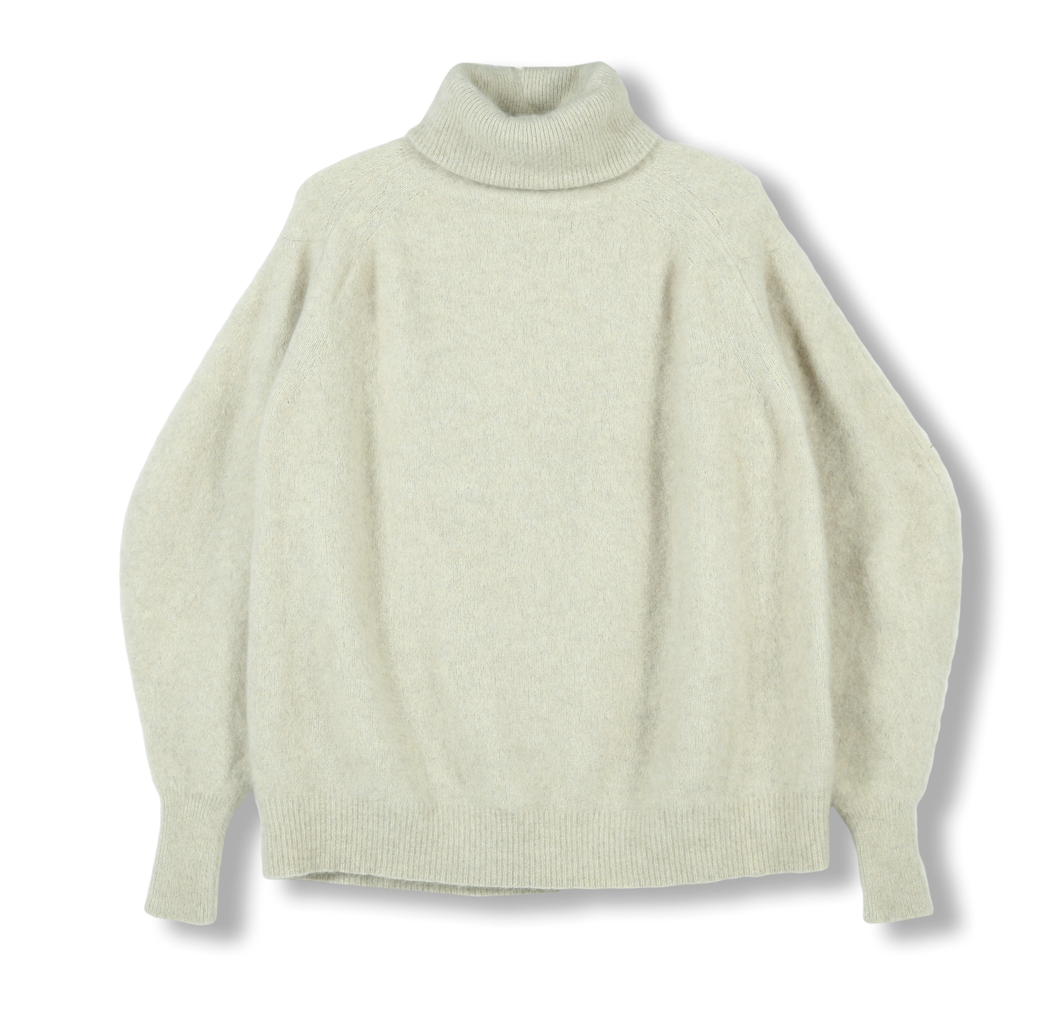 2024 Custom OEM& ODM Ladies Luxury Elegant Autumn Winter Monk Neck Long Sleeve Sweater With Big Block Jacquard