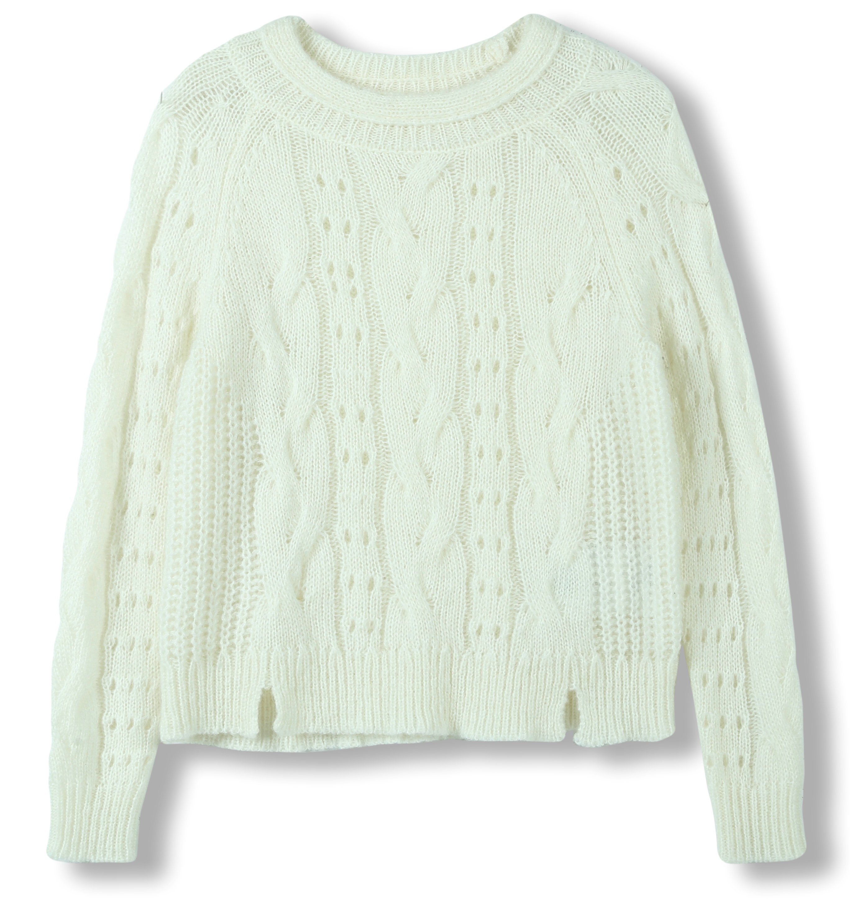 2024 Custom Ladies Autumn Winter Crew Neck Long Sleeve  Pullover