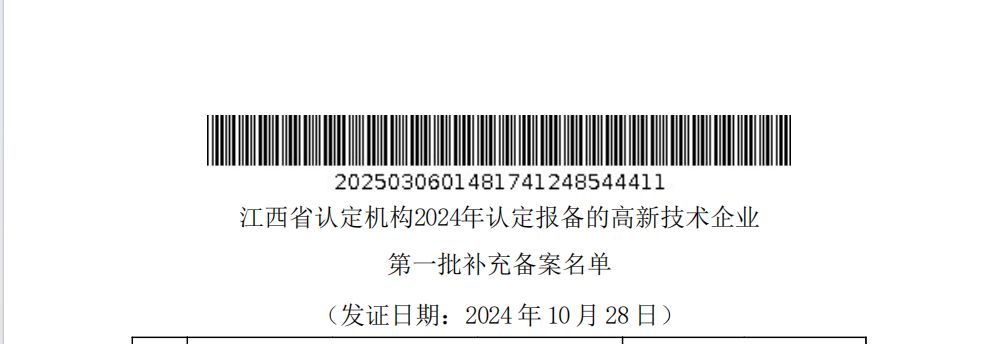 熱烈祝賀江西龍嘉新材料科技有限公司入選國家高新技術企業(yè)