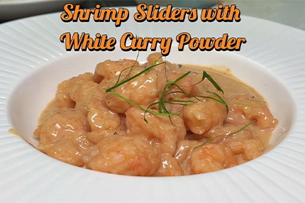 Shrimp Sliders with White Curry Powder