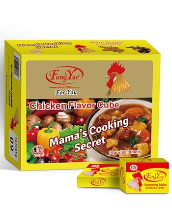 FungYue Seasoning Tablet Chicken Flavor Cube 600g Bouillon Cubes Seasoning Factory