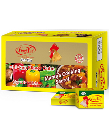 FungYue Seasoning Tablets Chicken Flavor 300g Bouillon Cubes Supplier