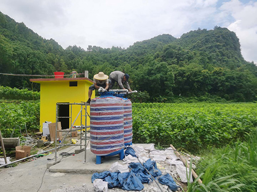 河池市宜州區(qū)屏南鄉(xiāng)板龍屯5T/H一體化凈水設備