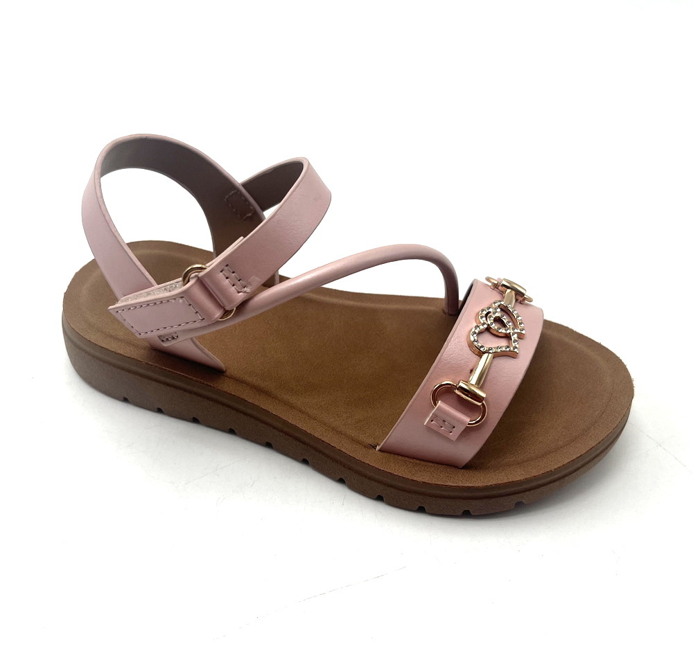 Best Sales Nice Diamond Design OEM Custom logo PVC Injection Thick Flat Sole Shoes Kids Kids Sandal Child Slipper