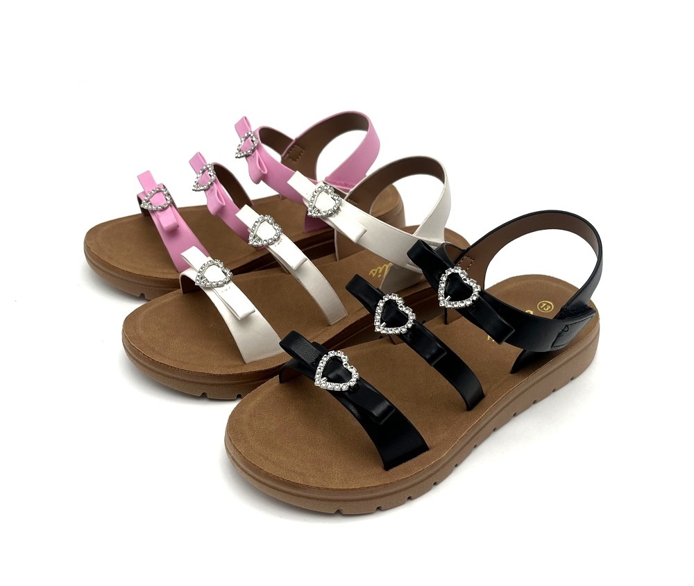 Best Selling OEM Custom Logo Flat Sandal Shoes for Kids Girls Thick Platform Anti-Slippery Feature for Summer Outdoor Activities