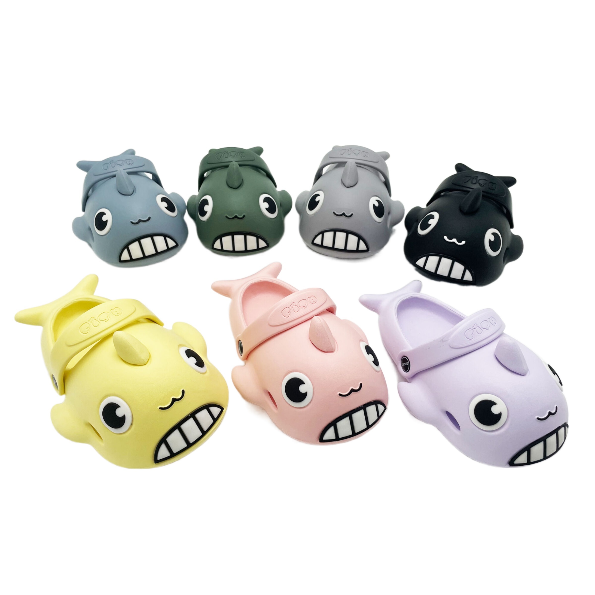 Cheap Price OEM Customized Cute Shark Waterproof Non-slip Beach Soft High Flexibility EVA Garden Clogs Slipper Shoes for Kids