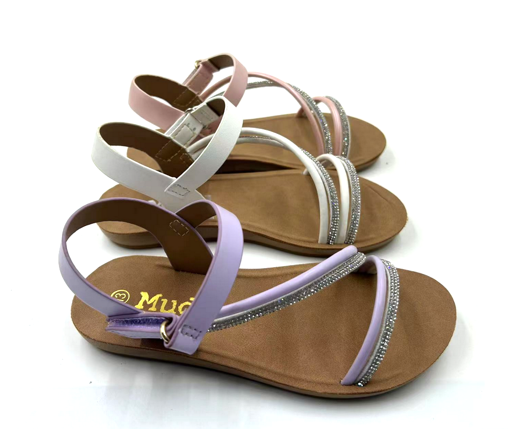 Newly Nice Cute Design OEM Customized Anti slip Sole Kids Sandals Wholesale Flat Slipper Shoes