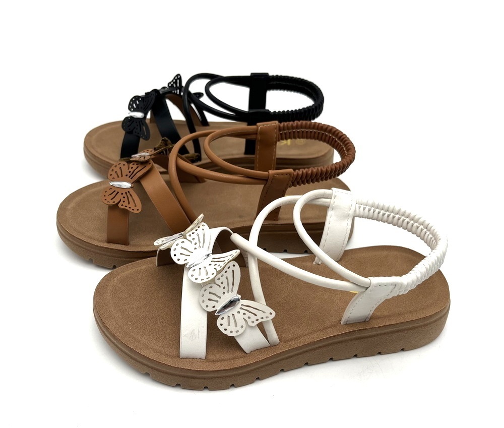 Wholesales open toe Breathable PVC injection flat Anti slip kids shoes sandals for kids girl casual shoes summer spring
