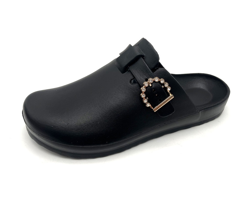 Classical Design Nice Diamond Charm Decoration OEM Custom logo Comfortable Soft Eva Clogs Shoes Women Clogs Shoes
