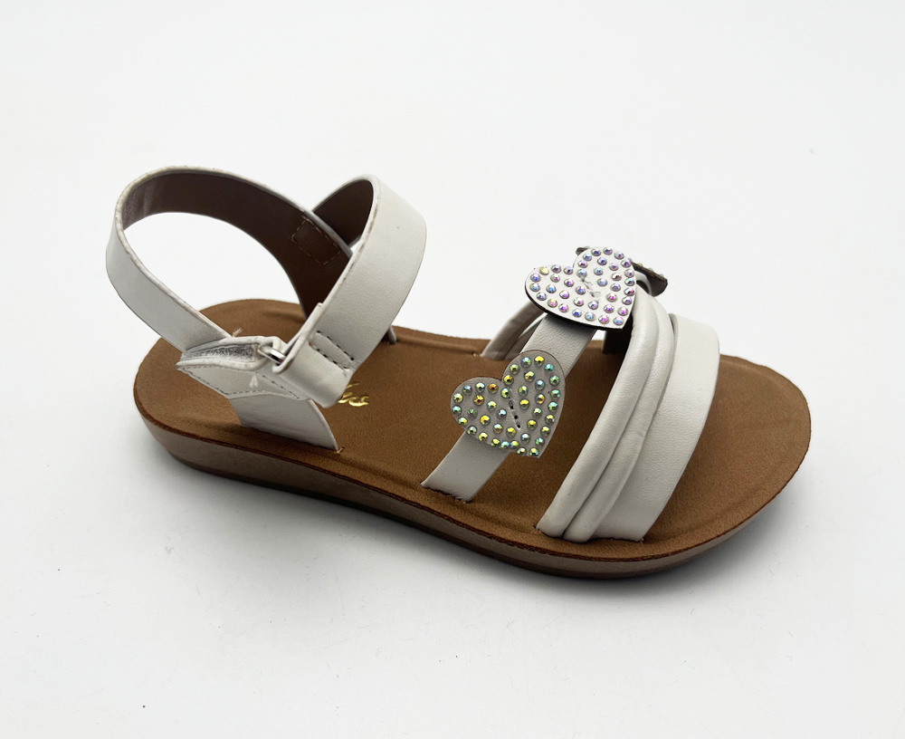 Nice Diamond Design OEM Customized Anti slip Sole Kids Sandals Wholesale Flat Slipper Shoes for Girls