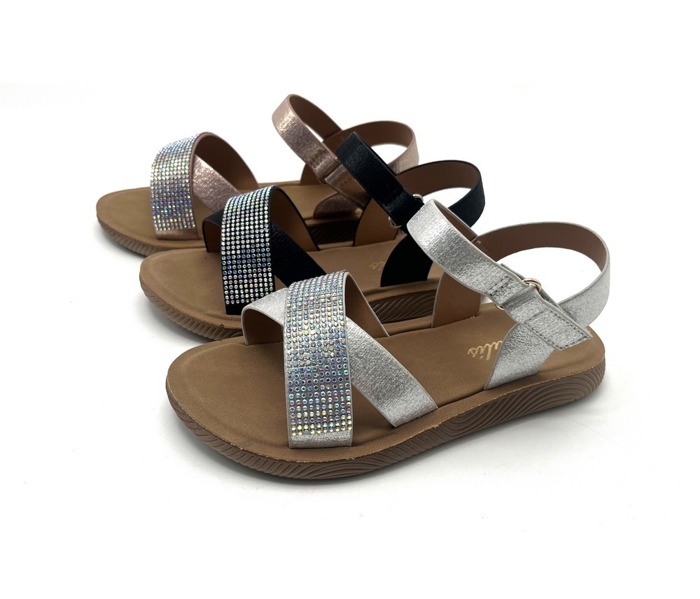 Best sales OEM Custom Logo anti slip flat sole Women's sandals flat shoes Women shoe flats sandals for summer