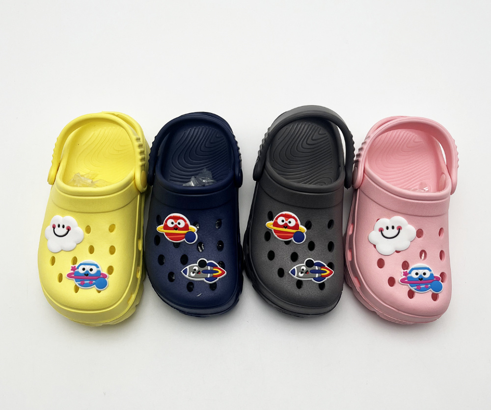 Kids Cute Unique Design Anti slip Soft Sole Slip on High Elastic Kids & Children EVA Garden Clogs &mules Mens Shoes for Kids