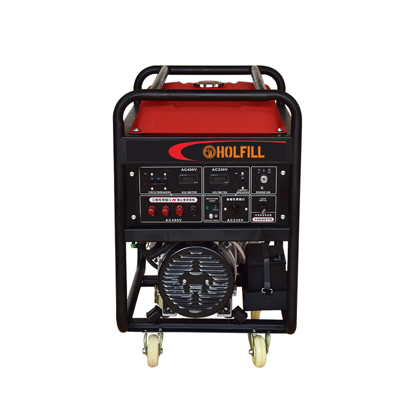 Gasoline twin-cylinder generator set 15000TD
