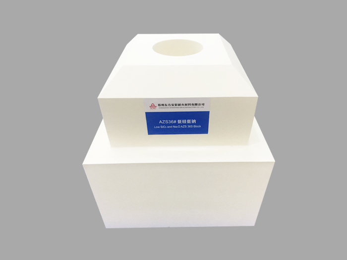 AC- 36S (Fused cast AZS36S block with Low Silicon Low Sodium)
