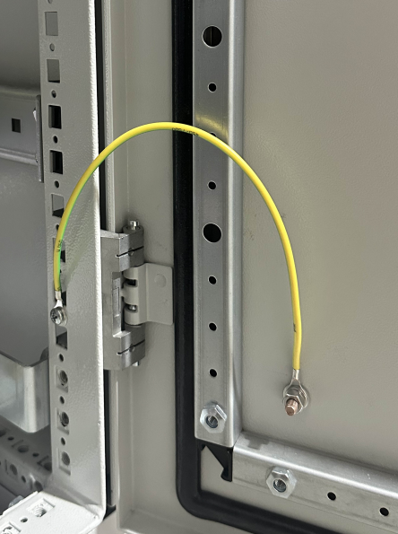 Grounding wire for electrical enclosure
