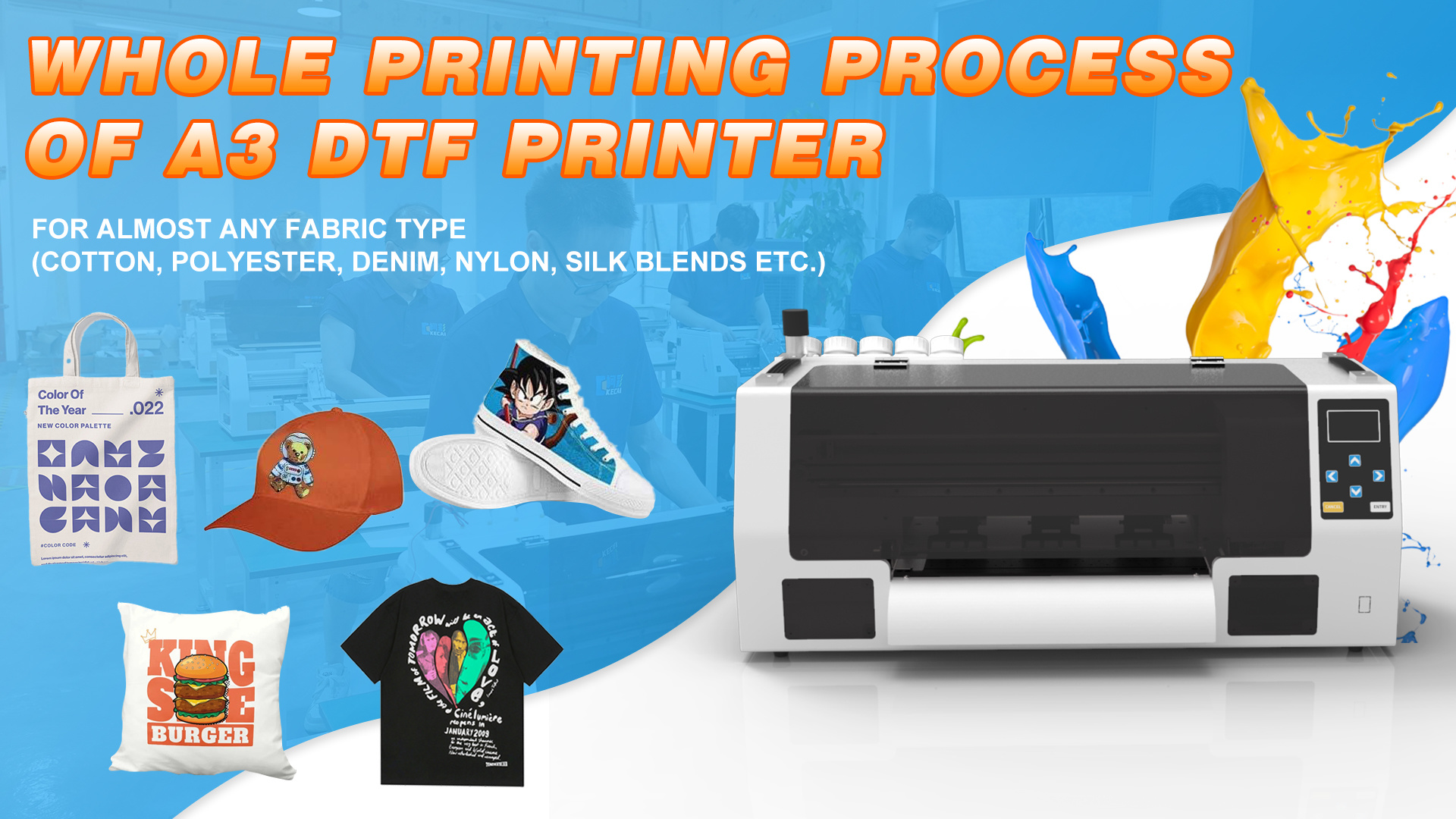 Whole printing process