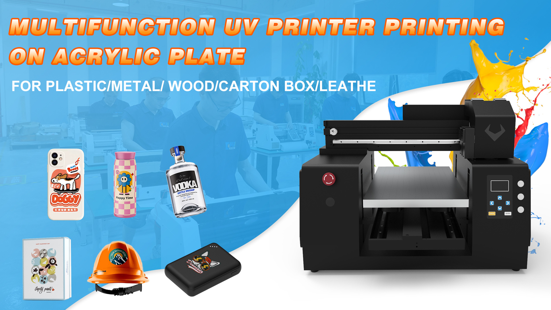 Printing on acrylic plate