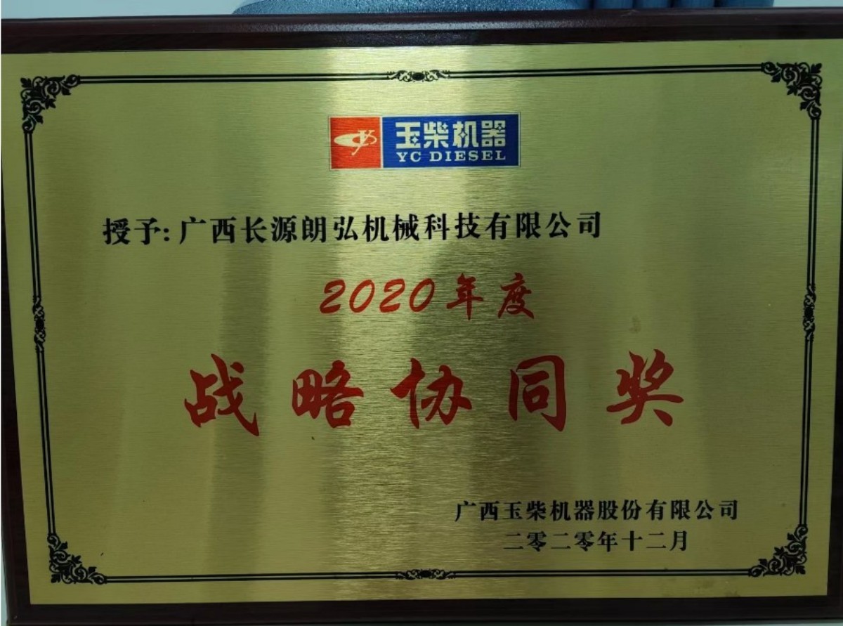 玉柴战略协同奖2020年 玉柴战略协同奖2020年