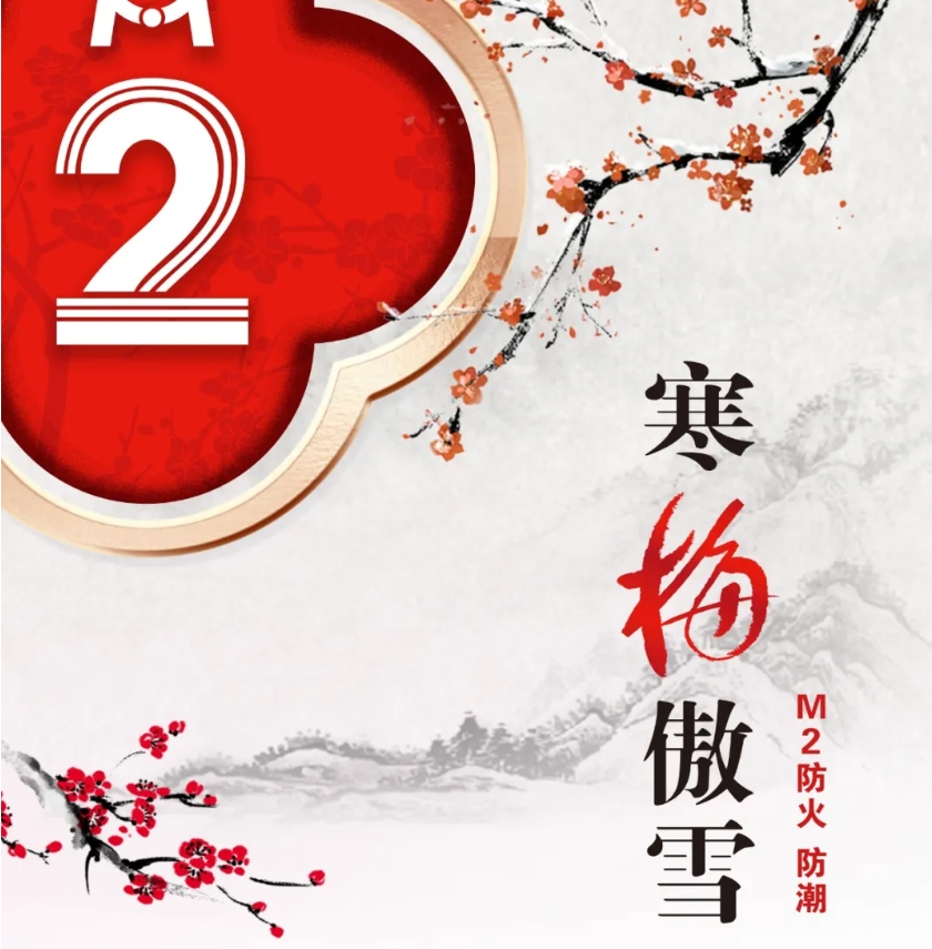梦牌M系列家装功能石膏板｜M2·寒梅傲雪