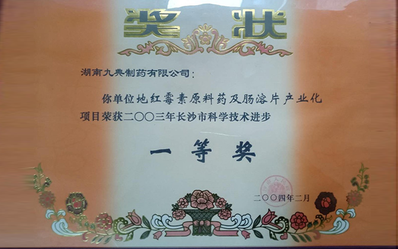 地红霉素原料药及肠溶片产业化项目
