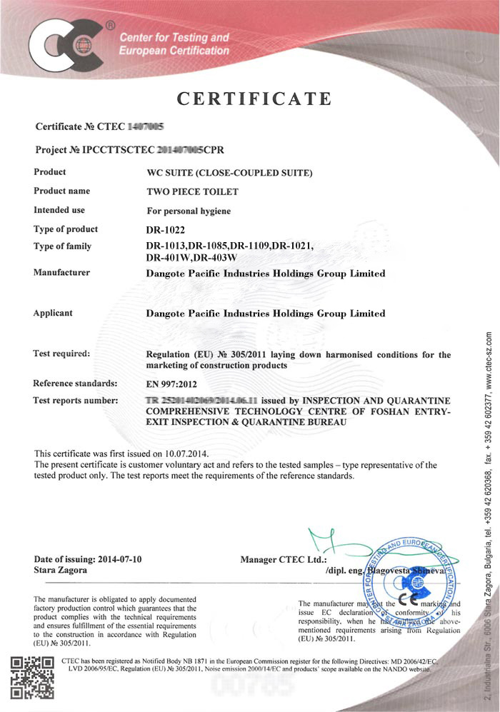 Certificate Certificate