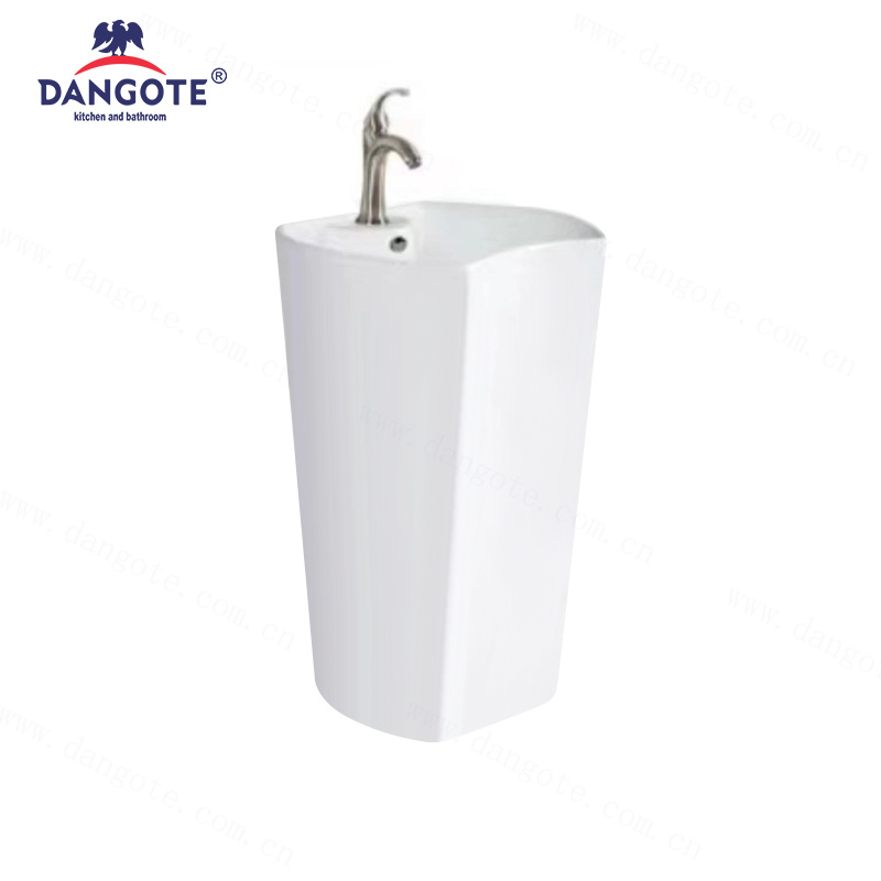 DR-3007 Fixing To Wall With Back Ceramic Pedestal Basin