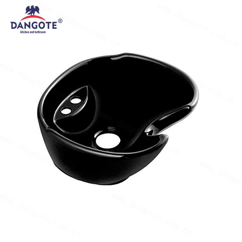 DR-SB02-black Ceramic Shampoo Basin