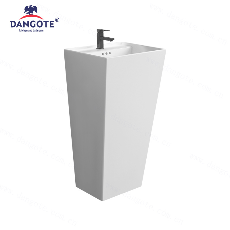 DR-3003 Fixing To Wall With Back Ceramic Pedestal Basin