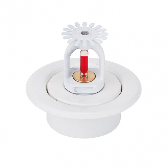 White decorative cover for Fire Sprinkler