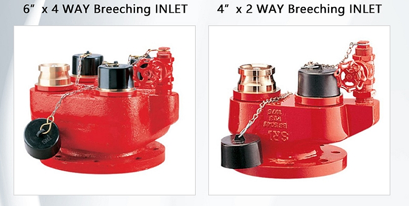 2 way breeching inlet