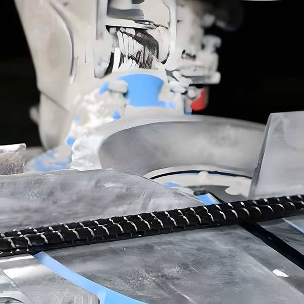 Fiber reinforced composite steel