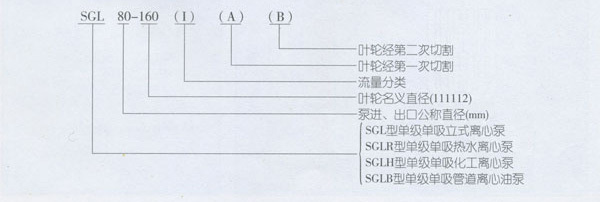 單級(jí)單吸立式離心泵型號(hào)意義