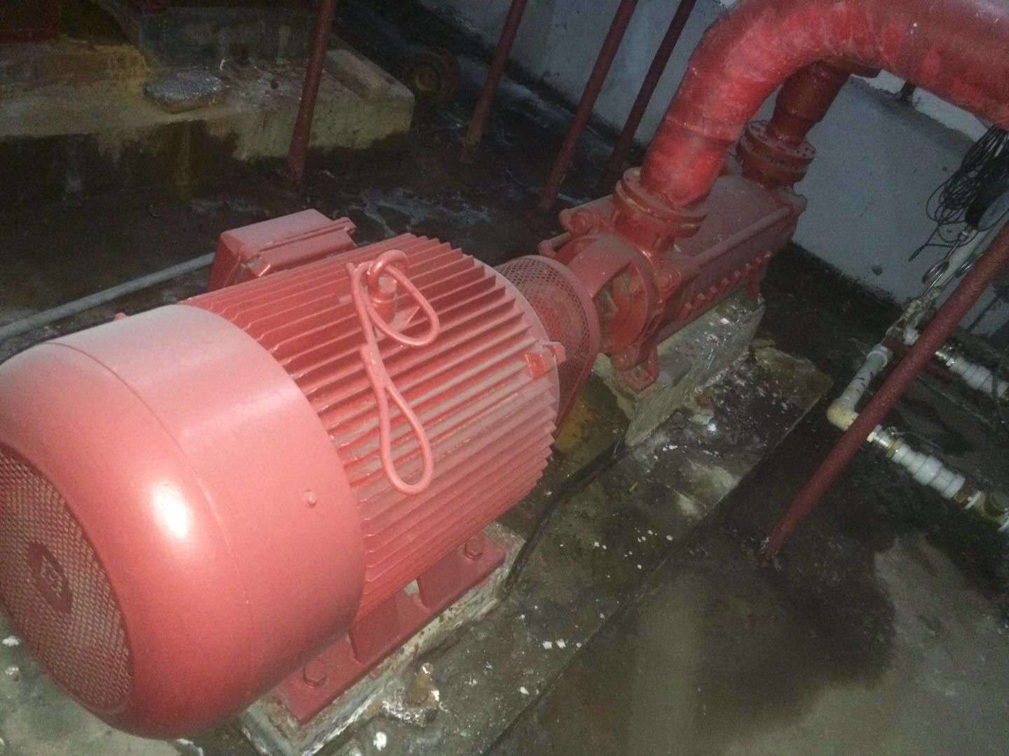 遼寧彩電塔項目消防泵組實拍近照