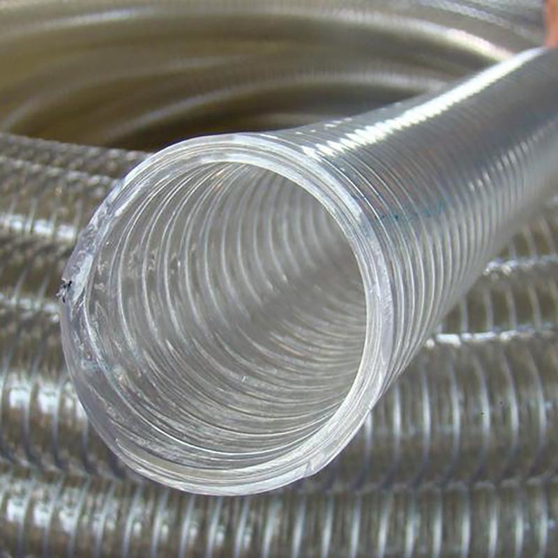 Transparent steel wire oil delivery hose