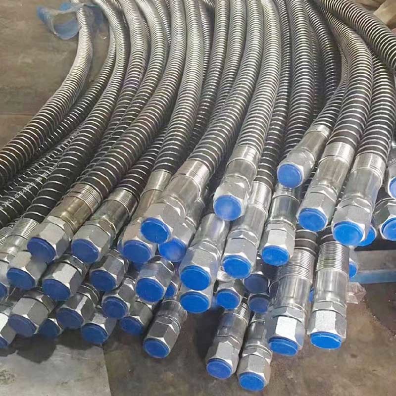 Metal flexible hose for steel mills