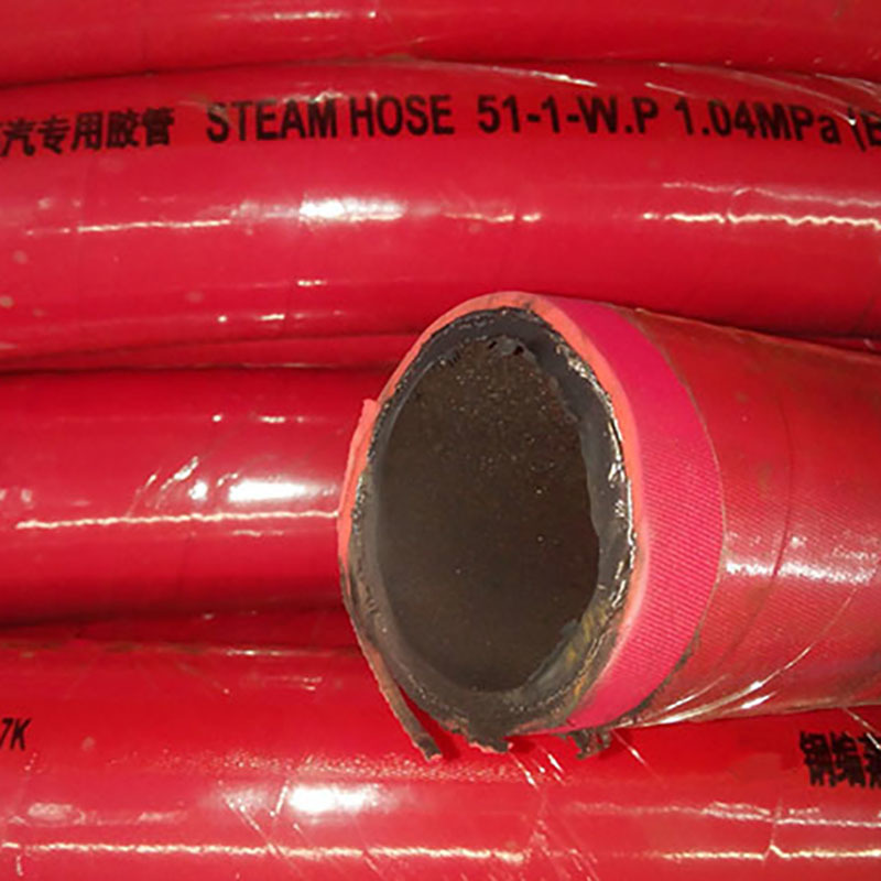 Steel braided steam hose