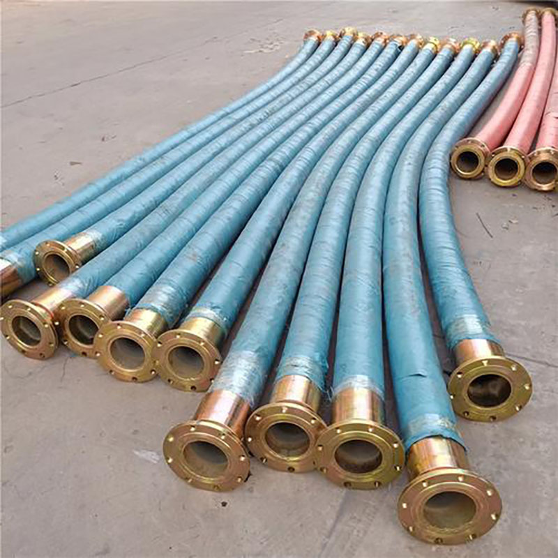 Flange rubber hose assembly