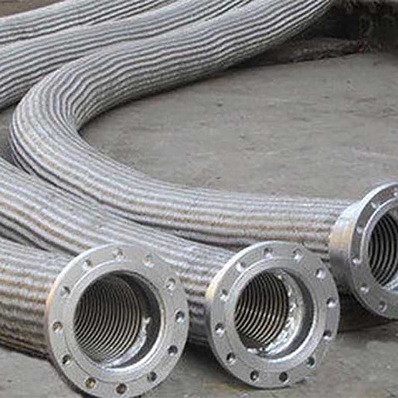 Metal flexible hose for steel mills
