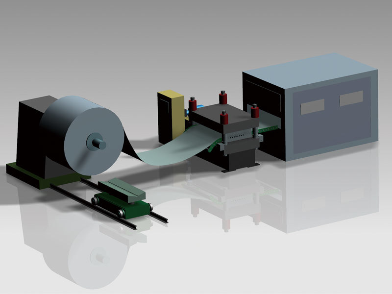 Leveling and feeding integrated machine