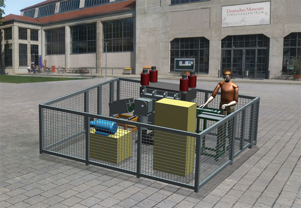 Leveling and feeding integrated machine