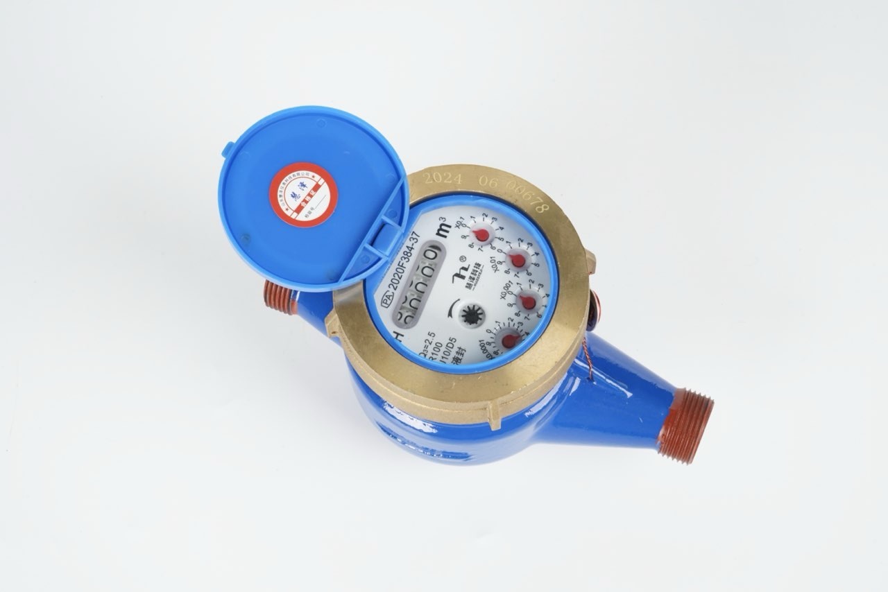 Medidor de agua sellado con líquido