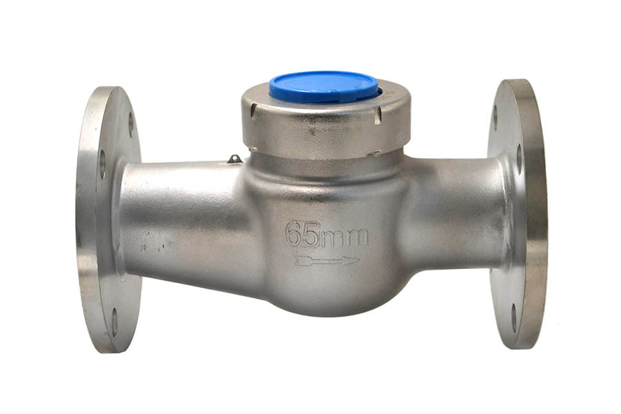 Medidor de agua de brida de acero inoxidable