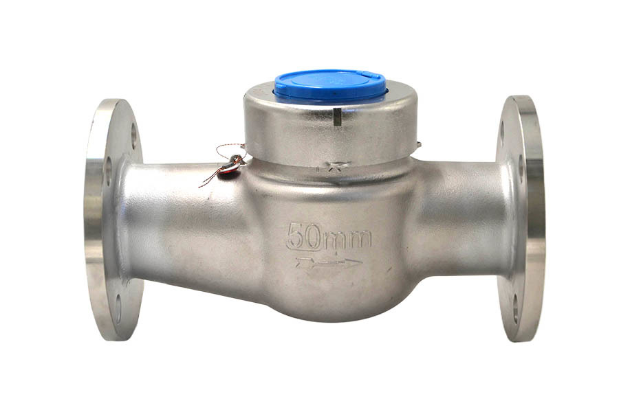 Medidor de agua de brida de acero inoxidable