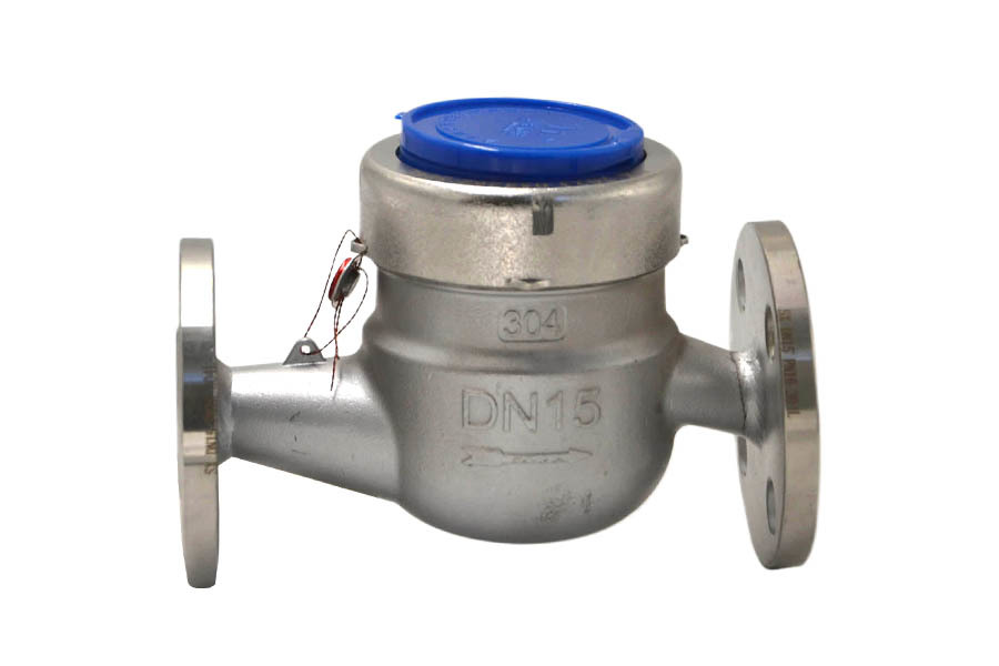 Medidor de agua de brida de acero inoxidable